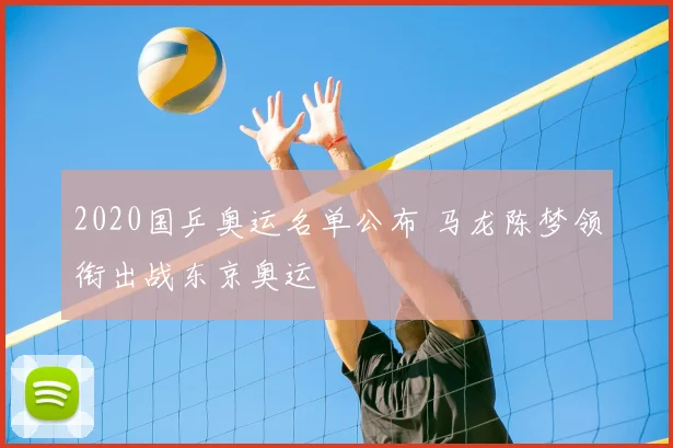 2020国乒奥运名单公布 马龙陈梦领衔出战东京奥运